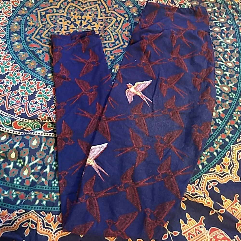 Some what faded leggings as pictured